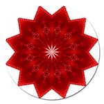 Red Star Magnet 5  (Round)