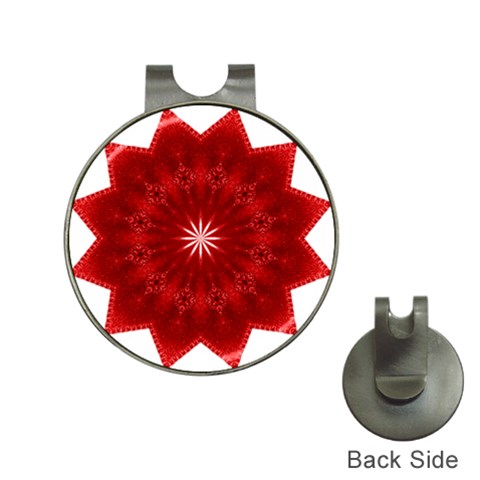 Red Star Golf Ball Marker Hat Clip from ArtsNow.com Front