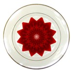 Red Star Porcelain Plate