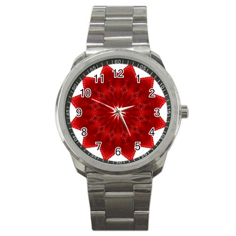 Red Star Sport Metal Watch from ArtsNow.com Front