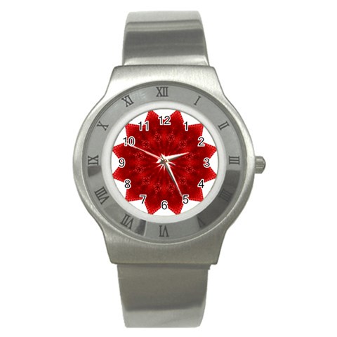 Red Star Stainless Steel Watch from ArtsNow.com Front