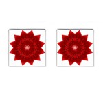 Red Star Cufflinks (Square)