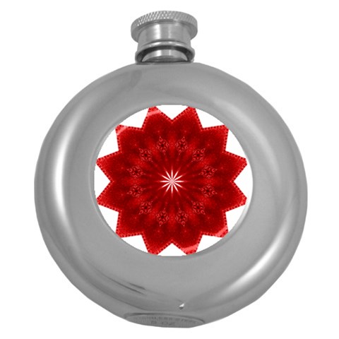 Red Star Hip Flask (5 oz) from ArtsNow.com Front