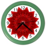 Red Star Color Wall Clock