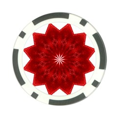 Red Star Poker Chip Card Guard from ArtsNow.com Front