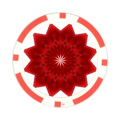 Red Star Poker Chip Card Guard from ArtsNow.com Front