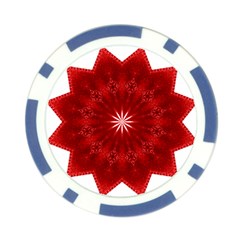 Red Star Poker Chip Card Guard from ArtsNow.com Front