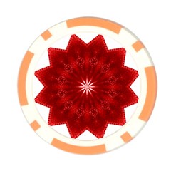 Red Star Poker Chip Card Guard from ArtsNow.com Front