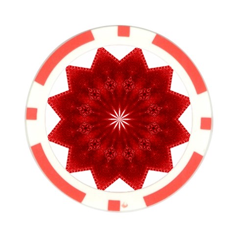 Red Star Poker Chip Card Guard from ArtsNow.com Back