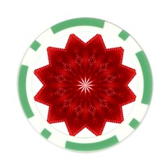 Red Star Poker Chip Card Guard from ArtsNow.com Back