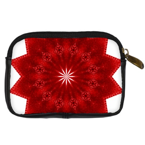 Red Star Digital Camera Leather Case from ArtsNow.com Back