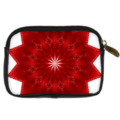 Red Star Digital Camera Leather Case from ArtsNow.com Back