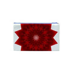 Red Star Cosmetic Bag (Small) from ArtsNow.com Back