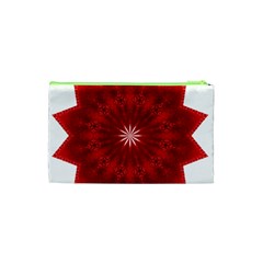 Red Star Cosmetic Bag (Small) from ArtsNow.com Back