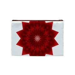 Red Star Cosmetic Bag (Medium) from ArtsNow.com Back