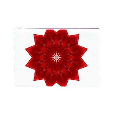 Red Star Cosmetic Bag (Large) from ArtsNow.com Front