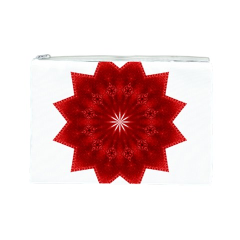 Red Star Cosmetic Bag (Large) from ArtsNow.com Front