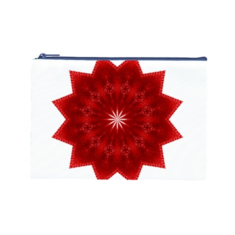 Red Star Cosmetic Bag (Large) from ArtsNow.com Front