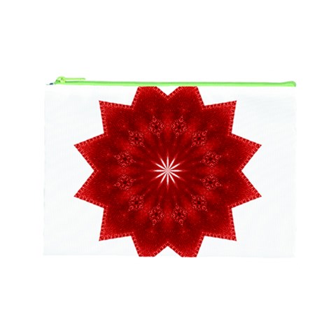 Red Star Cosmetic Bag (Large) from ArtsNow.com Front