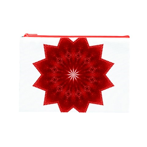 Red Star Cosmetic Bag (Large) from ArtsNow.com Front