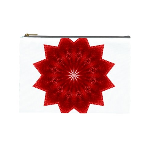 Red Star Cosmetic Bag (Large) from ArtsNow.com Front