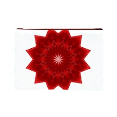 Red Star Cosmetic Bag (Large) from ArtsNow.com Front