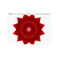 Red Star Cosmetic Bag (Large) from ArtsNow.com Front