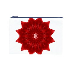 Red Star Cosmetic Bag (Large) from ArtsNow.com Front