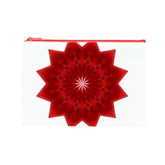 Red Star Cosmetic Bag (Large) from ArtsNow.com Front