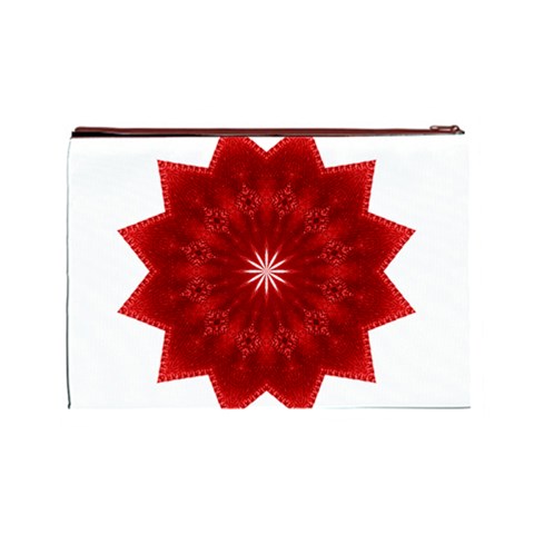 Red Star Cosmetic Bag (Large) from ArtsNow.com Back