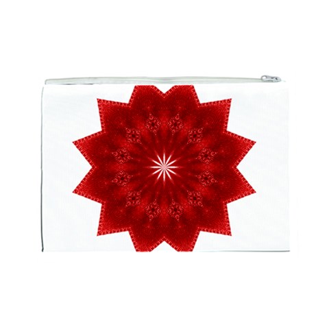 Red Star Cosmetic Bag (Large) from ArtsNow.com Back