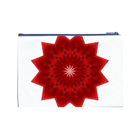 Red Star Cosmetic Bag (Large) from ArtsNow.com Back