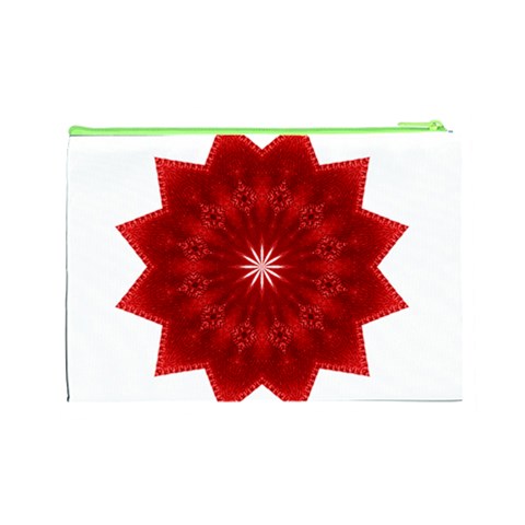 Red Star Cosmetic Bag (Large) from ArtsNow.com Back