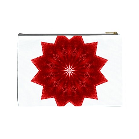 Red Star Cosmetic Bag (Large) from ArtsNow.com Back