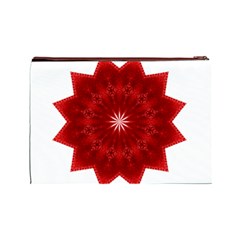 Red Star Cosmetic Bag (Large) from ArtsNow.com Back