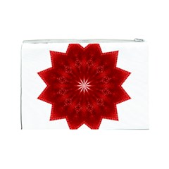 Red Star Cosmetic Bag (Large) from ArtsNow.com Back