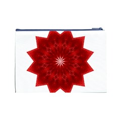 Red Star Cosmetic Bag (Large) from ArtsNow.com Back