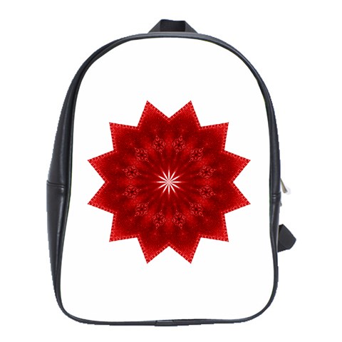 Red Star School Bag (Large) from ArtsNow.com Front