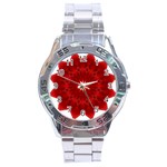 Red Star Stainless Steel Analogue Men’s Watch