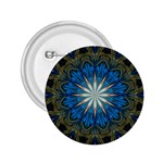 Bright Blue Star 2.25  Button