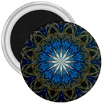 Bright Blue Star 3  Magnet