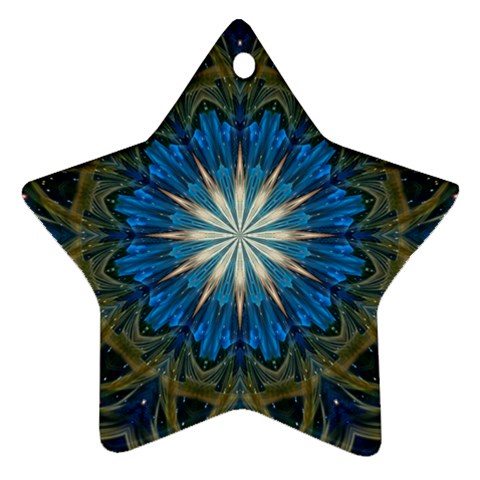 Bright Blue Star Ornament (Star) from ArtsNow.com Front