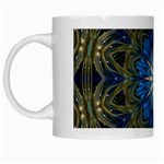 Bright Blue Star White Mug