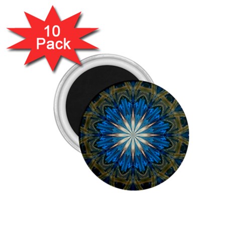 Bright Blue Star 1.75  Magnet (10 pack)  from ArtsNow.com Front