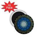 Bright Blue Star 1.75  Magnet (10 pack) 