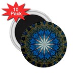 Bright Blue Star 2.25  Magnet (10 pack)