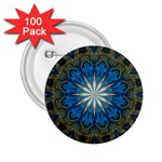 Bright Blue Star 2.25  Button (100 pack)