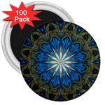 Bright Blue Star 3  Magnet (100 pack)