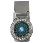 Bright Blue Star Money Clip (CZ)