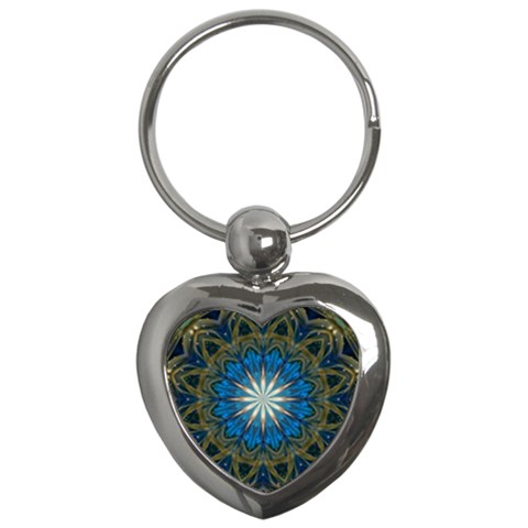 Bright Blue Star Key Chain (Heart) from ArtsNow.com Front